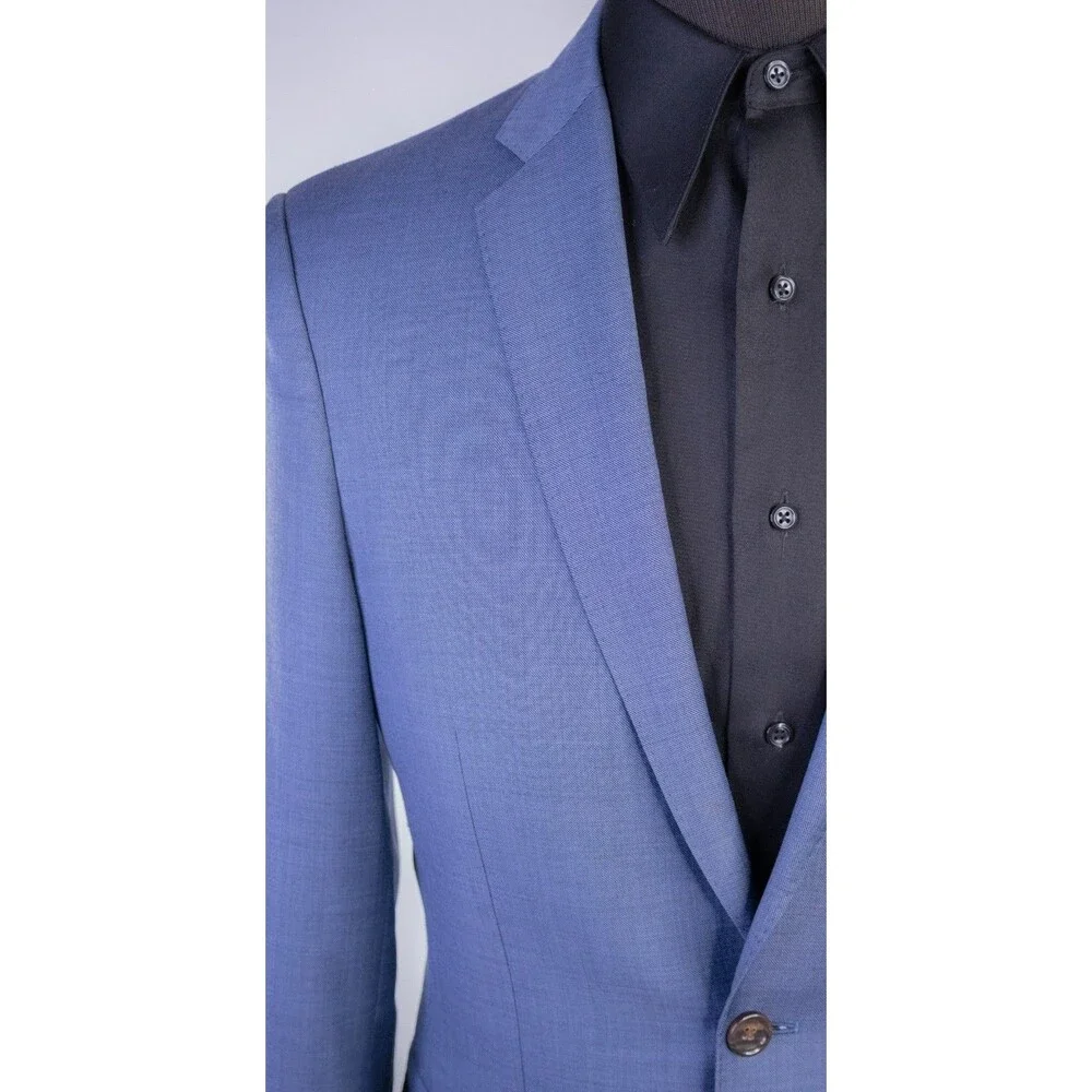 J.Crew Ludlow Tollegno 1900 Sz 38R Wool Sport Coat Blue Two Button Jacket